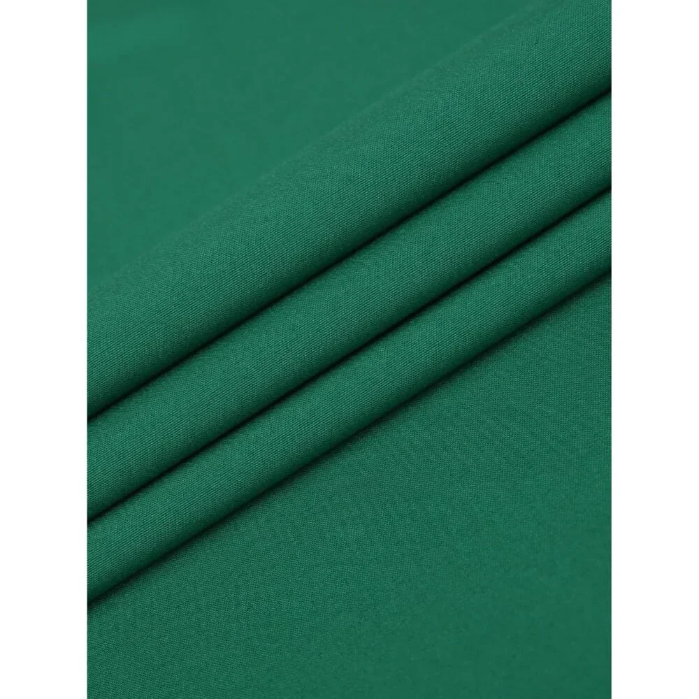 Men's Green Dress Long Sleeve Button Down Business Formal Stretch Shirts - Picture 6 of 6